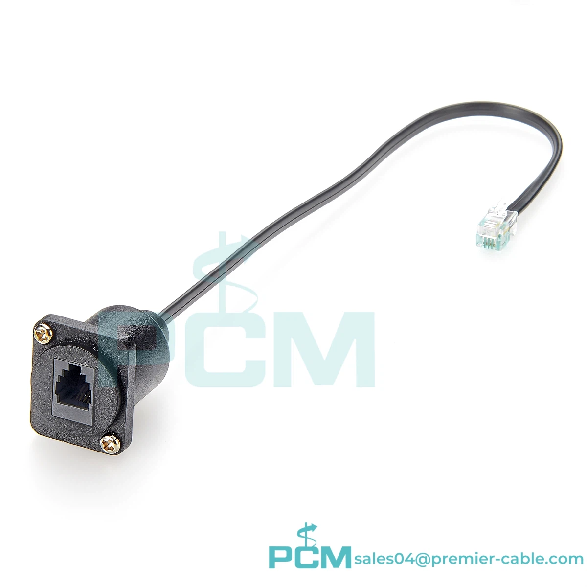 D سلسلة وحدات RJ9 RJ11 شفة جبل كابل