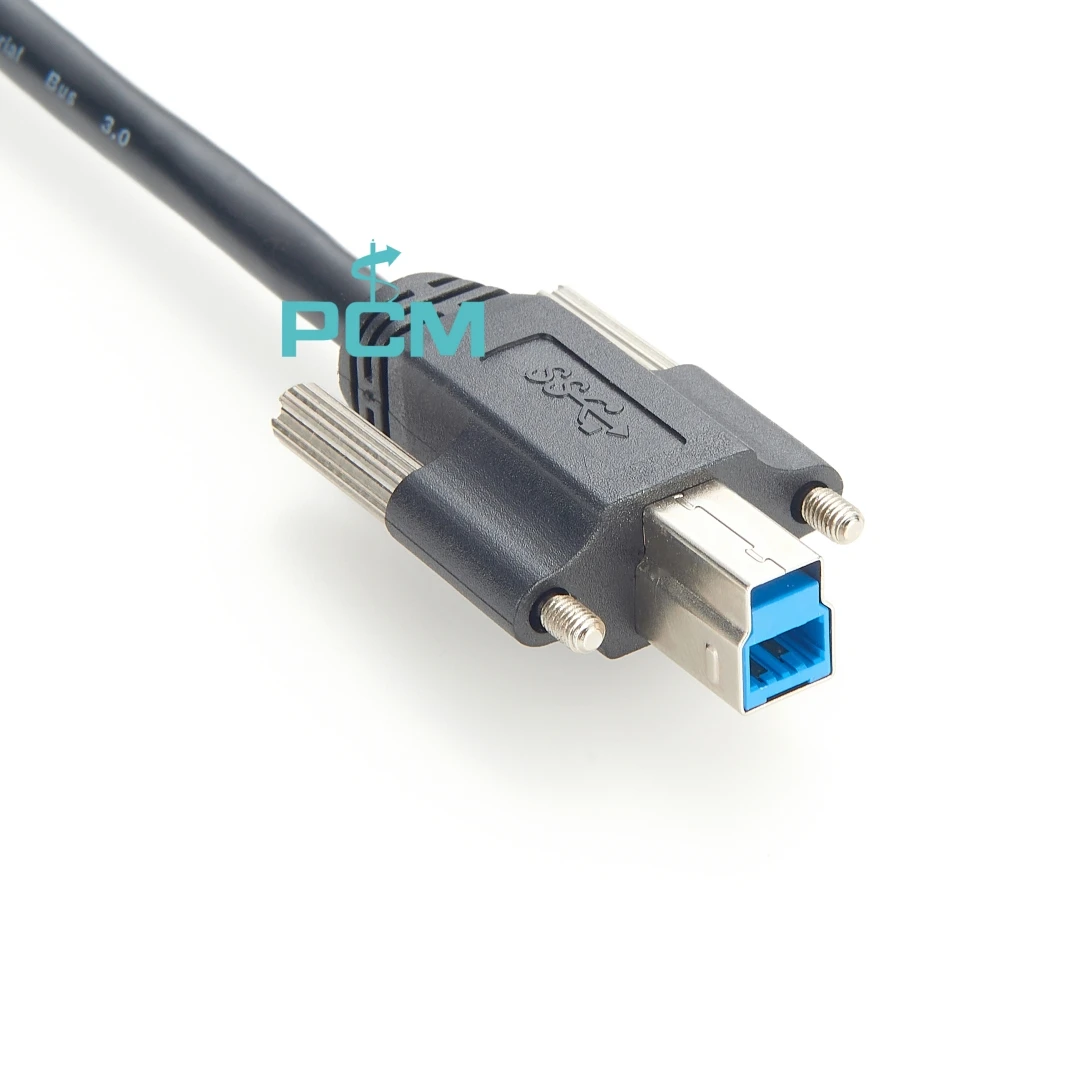 USB3.0 Type A to B With Thumbscrew Lock we are the manufacturer of machine vision cable