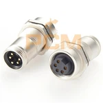 IP67 7/8 بوصة 5 دبوس ذكر إلى أنثى محول تغذية من خلال Minifast