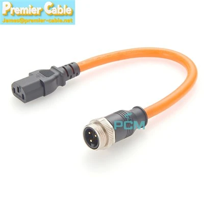 7/8 "موصل دائري بكابل الطاقة IEC C13