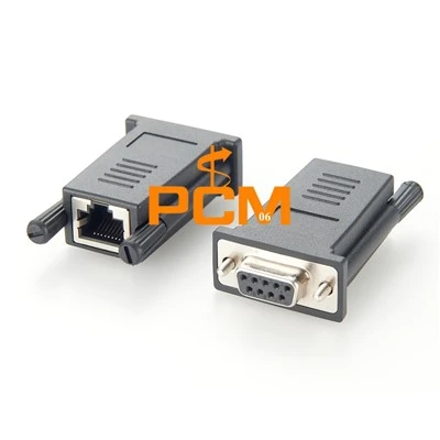 DB9 أنثى إلى RJ45 أنثى محول وحدة التحكم التسلسلية