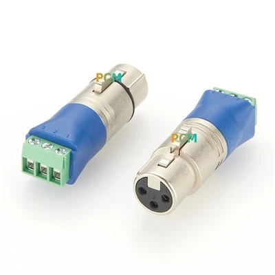 DMX XLR 3P إلى محول كتلة الطرفية