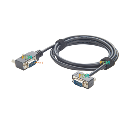 كابل VGA HD15 ذو زاوية منخفضة