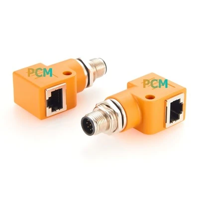 M12 إلى RJ45 Bulkhead Adapter