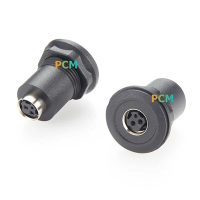 Power DIN 3 PIN أنثى تمريرة من خلال موصل جبل اللوحة