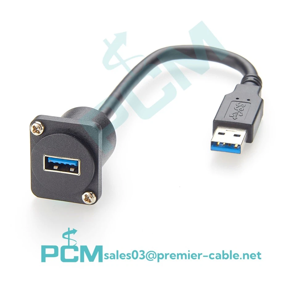 USB 3. 0 d-type لوحة التغذية الحجم